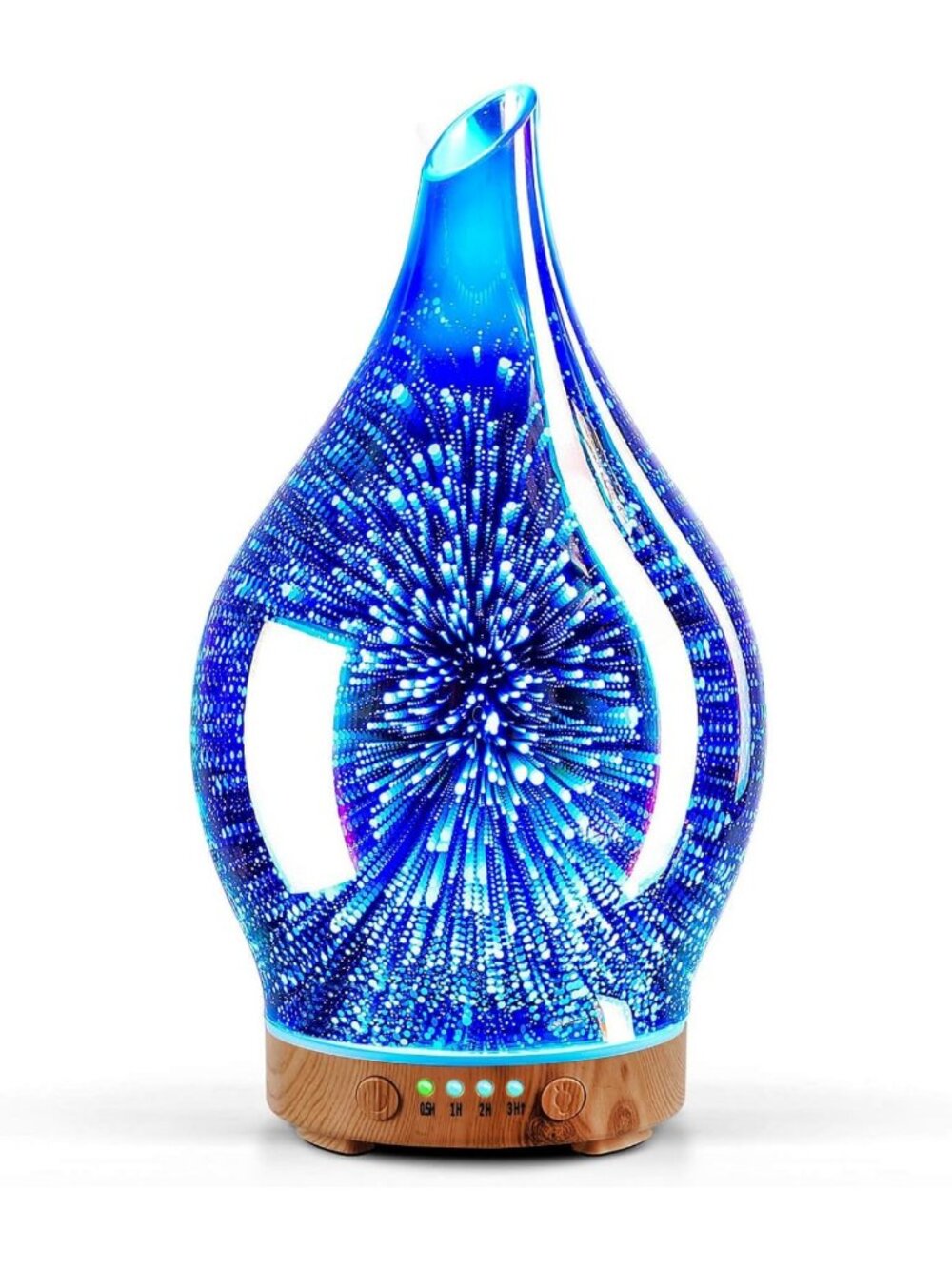 Handmade Glass Essential Oil Diffuser 150ml | Aromatherapy, 6-Hour Runtime